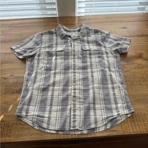 Lucky Brand Mens size M western Lightweight short sleeve button up